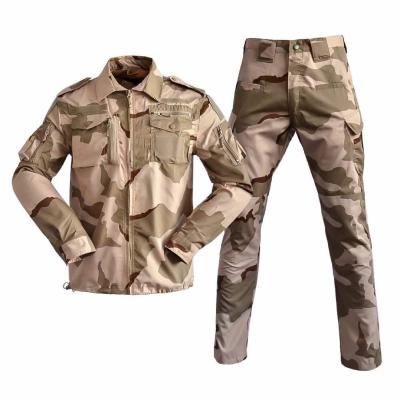 China Good quality anti-static chinese tactical desert camouflage training military uniform khaki uniform for army for sale