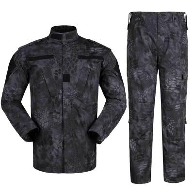 China Anti-static Tactical Military Blue Army Camouflage Military Uniform Uniform Sets for Troops Training for sale