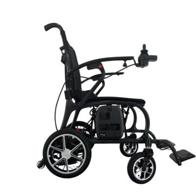 China CARBON FIBER COLOR  Mini Electric Wheelchair 300lbs Loading Upgraded for Air Travel for sale