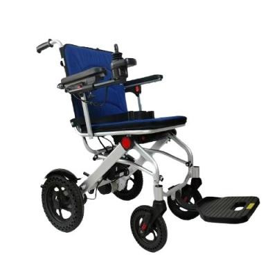 Chine DC24V150W*2 Moteur fauteuil roulant de transfert d'aluminium pliable en aluminium fauteuil roulant électrique à vendre