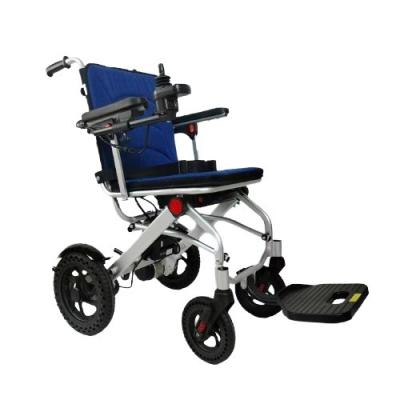 Chine fournitures de soins de santé fauteuil roulant électrique pliable en alliage d'aluminium avec repose-pieds pliables à vendre