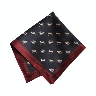 China Luxury Design 32*32cm Style Small Square Scarf Fashion Women Man Silk Silk New Autumn for sale