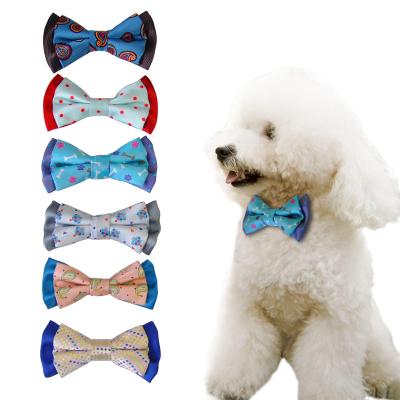 China Dobby Dog Bow Tie Medium To Large Dog Collar Corgi Golden Retriever Teddy Accessories Customized, Everlasting Supply for sale