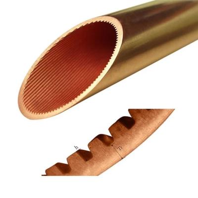 China OEM Supported 0.7mm Thickness NXF TU1/TP1/TP2/QSn0.5-o25/C12200/Cu-DHP/C1220 Inner Grooved Copper Tube for HVAC Industry for sale