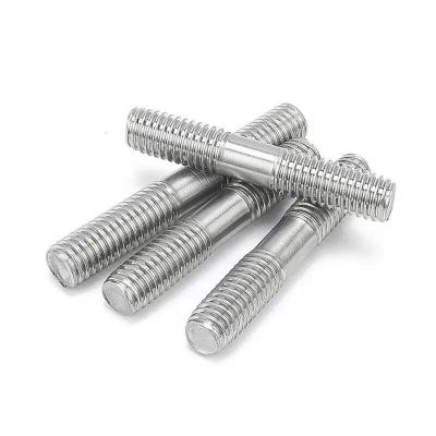 China ASTM A193 Grade Uns S32750 S32760 Metric Studs b1 1.25d for Duplex Stainless Steel AISI 2507 F53 F55 Double End Bolt for sale