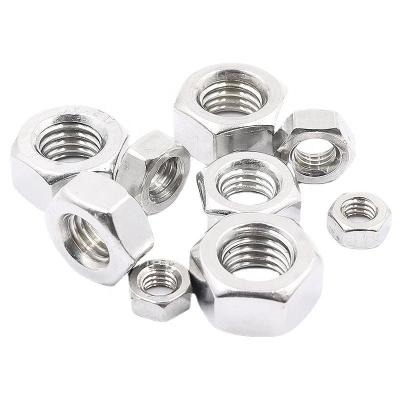 China ISO Standard ASTM B164M UNS N04400/ASTM A563 / 194 DIN934 / 6923 SS304 / 316 Stainless Steel Heavy Hex Nuts for Mining for sale