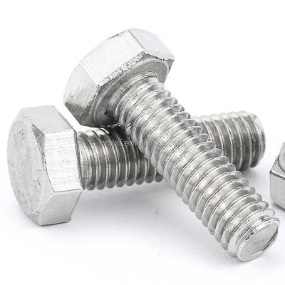 China NXF 2507 GB5783 M10 M12 Duplex Stainless Steel Hex Head Bolts with ANSI Standard Plain Finish Length 10-50mm for sale