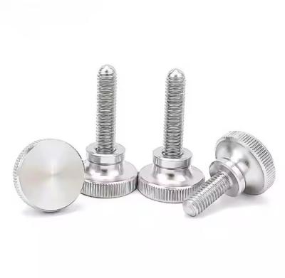 China NXF ASTM A790M A479 Duplex Stainless Steel S32205 UNS S31803 S32205 DIN 1.4462 M2-M10 Round Head Knurled Thumb Screw for sale