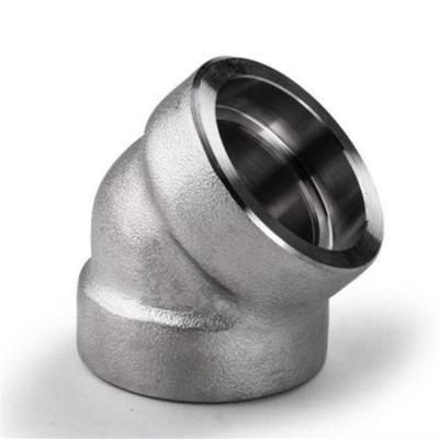 China NXF ASTM JIS EN GOST 316Ti/0Cr18Ni12Mo2Ti DN15-1200  Class 150-2500 Stainless Steel 316Ti SW 90° or 45° Socket Welding Elbow for sale