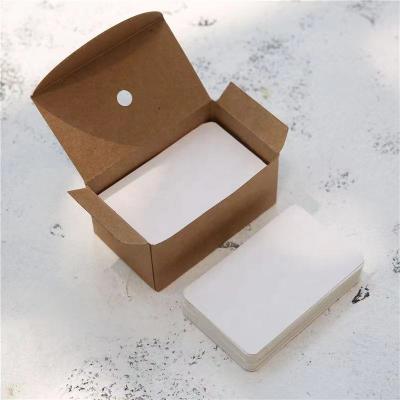 China For Chinese Factory Hot Selling Business Factory Cheap White Bulk Green Kraft Paper Multi-colors Brown White Kraft Paper Card Business Card With Logo for sale