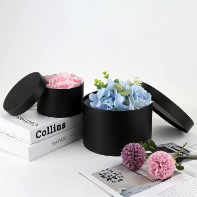 China Factory Direct Recyclable Flower Round Hat Box Bulk Luxury Flower Gift Box With Lid Premium Quality Flower Gift Arrangements For Home Decor for sale