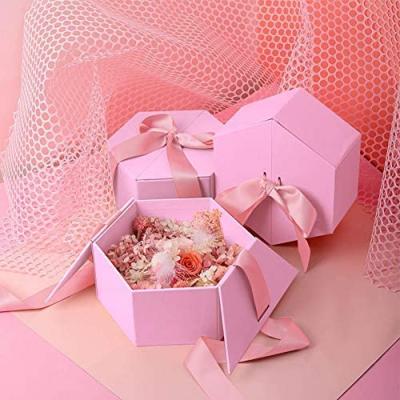 China Recycled Materials DVI Hot Sale Christmas Gift Boxes Bulk With Lids Sliver And Logo Multi-colors Custom Storage Boxes Pink Black Red For Presents for sale