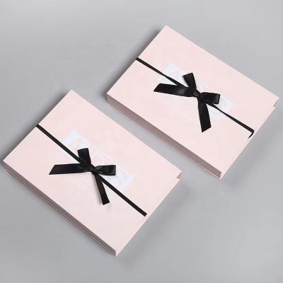 China Promo Recyclable Up-to-date Rectangle Cosmetic Box With Lids And Ribbon For Kylielipstick Cardboard Box Luxury Custom Logo for sale