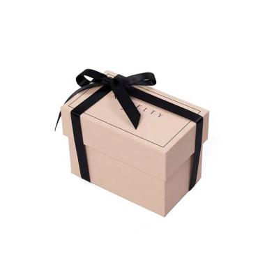 China DVI Recyclable Rectangle Christmas Gift Box Luxurious Velvet Ribbon With Lid For Halloween Weddings Birthdays Promo Day Box for sale