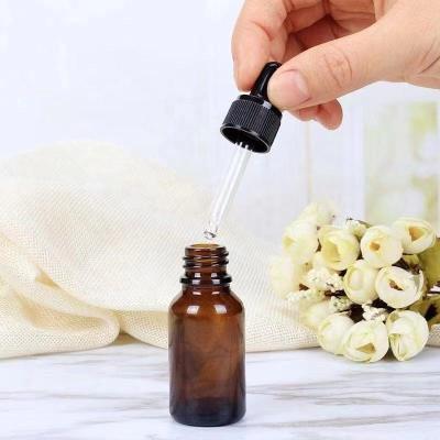 China BPA Free Cosmetic Lead Free Eco-Friendly Boston Round Bottles With Glass Dropper For Essential Oils Lab Dropper Amber for sale