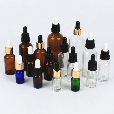 China Multi-colors Cosmetic Essential Oils Bottle Bulk With Black Dropper Private Label 30ml 50ml Low Price Essential Oil Glass Bottle for sale