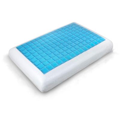 China Anti Snoring Queen Size Gel Pad Memory Foam Pillow Cooling Orthopedic Bed Pillow for sale