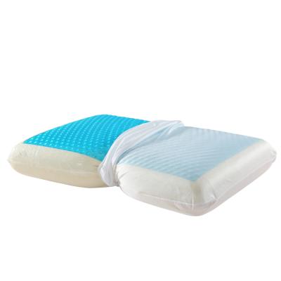 China Wholesale Foam Silicone Memory Neck Support Anti Snoring Summer Cool Gel Pillow for sale