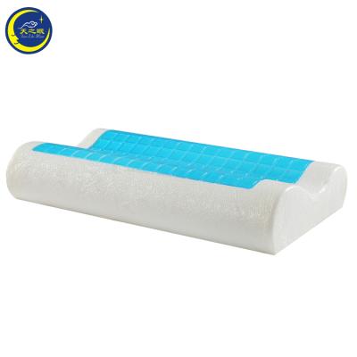 China Cool Comfortable Sleep Gel Cutout Memory Foam Cooling Pillow for sale