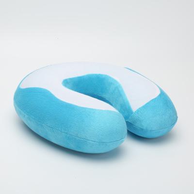 China Amazon Cooling Supplier U Shape Cool Foam Travel Inflatable Memory Gel Pillow for sale