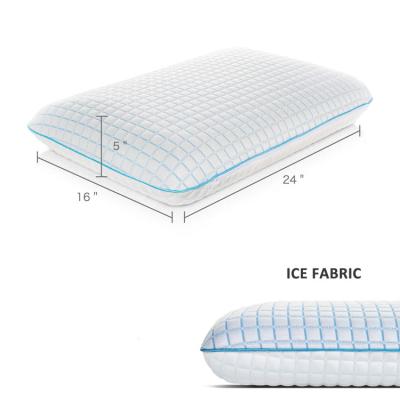 China Anti-Snore Ice Cloth Memory Foam Bed Pillow for Sleeping Neck Pain, Stomach, Side Sleepers for sale