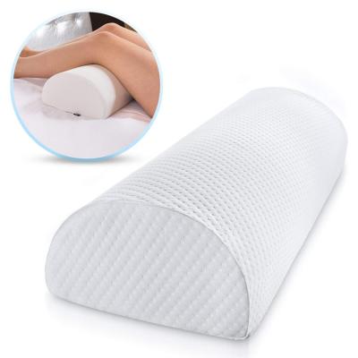 China Anti Snoring Half Moon Leg Pillow Support Pain Relief Memory Foam Cushion With Removable Washable Cotton Cover Reduced Stress for sale