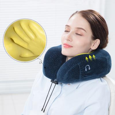 China Massage Factory Supply Memory Foam Travel Car Neck Rest Pillow For Airplanes for sale