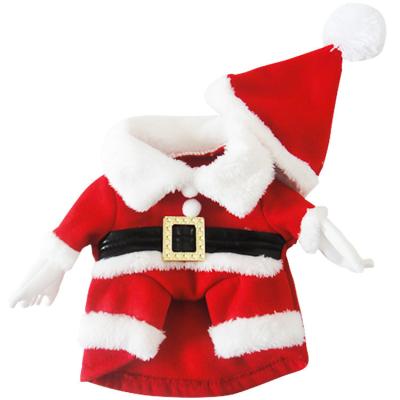 China Funny Santa Dog Christmas Clothing Sweet Pet Christmas Party Pet Decoration Supplies for sale