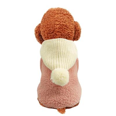 China Dogs and Cats Dogs Fall and Winter Plus Velvet Bichon Teddy Clothes Lamb Woolen Vest Plush Wear Clothing for sale