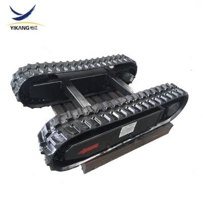 China Yijiang Customized Construction Machinery Track Undercarriage 0.5 - 15 Ton Track Rubber Crawler Undercarriage For Mini Excavator Drilling Crane for sale