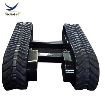 China Custom Yikang Agricultural Machinery Load 1.5 - 15 Tons Track Rubber Undercarriage Systems For Crawler Composting Machine for sale