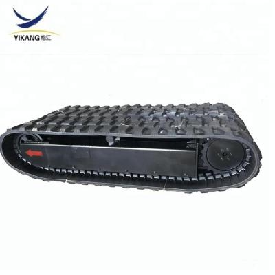 China Crawler excavator bulldozer crusher spiderlift excavator parts undercarriage/chassis with rubber track for sale