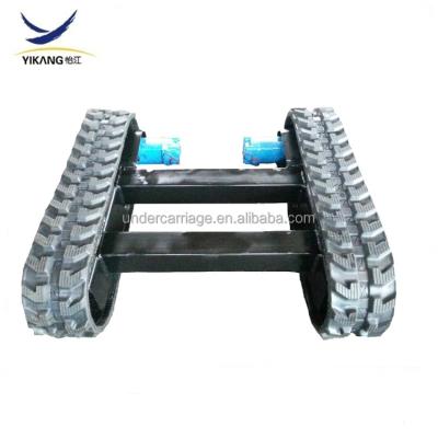 China Construction Machinery Spiderlift Double Chassis Rubber Track Crawler Undercarriage for sale