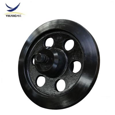 China Morooka Landing Gear Parts Morooka Transport Dumper Track Rubber Landing Gear MST 2200 Front Idler for sale