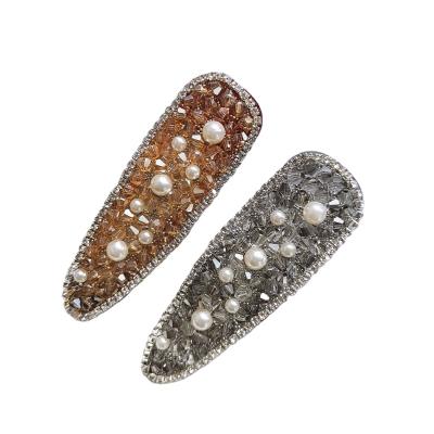 China All-match Hair Clip Comfortable Fashion Hair Clip Women Crystal Pearl Clip for sale