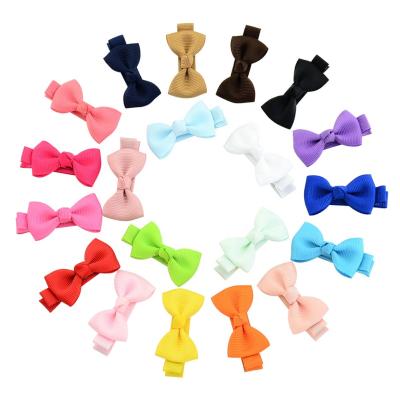 China Cozy Children's Jewelry 20 Colors Bow Ribbon Bag Hairpin Cute Handmade Hairpin for sale