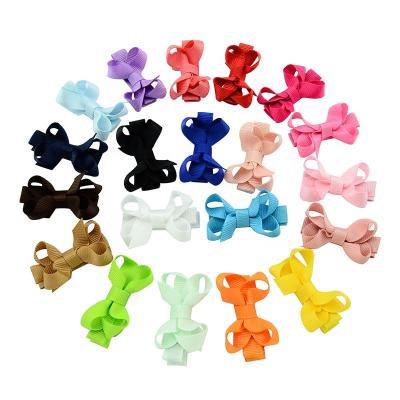 China China factory direct sales of comfortable children's bow hairpins girls solid color hairpins for sale