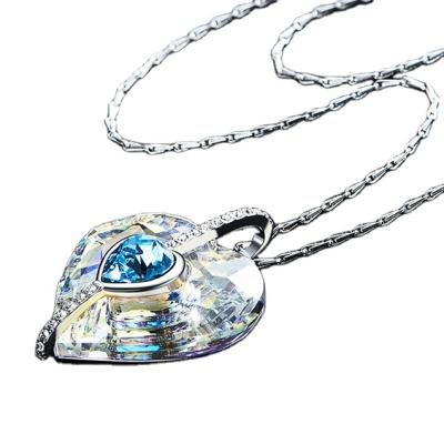 China Austrian Crystal Elements Hiphop Love Feminine Crystal Necklace Is Made Necklace for sale