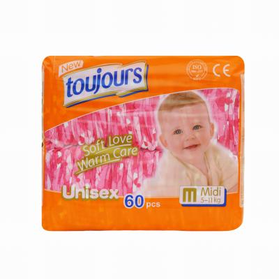 China Printed Soft Baby Diaper Love Pe-film Cheap Diapers for sale