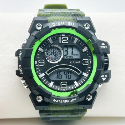 China Hot Sale Sport Casual Grün Silikon Smart Digital Quarz Armbanduhr zu verkaufen