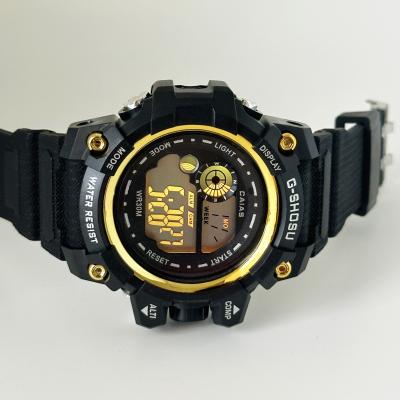 China Silicone Band Digital Men Quartz Watch Sports Chronograph Watches for sale