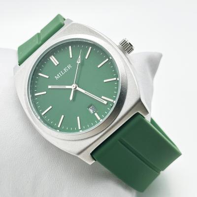 China Minimalist Niche Silicon Strap Sport Watch With Stainless Steel Case for sale