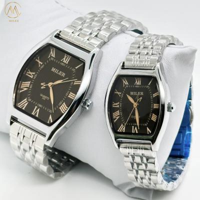 China High Quality Factory OEM  Stock Luxury Alloy Couple Set Wristwatch for sale