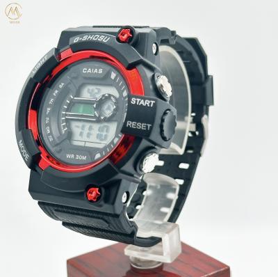 Chine Montres de sport numériques de luxe 100M Résistantes à l'eau montres en silicone à vendre