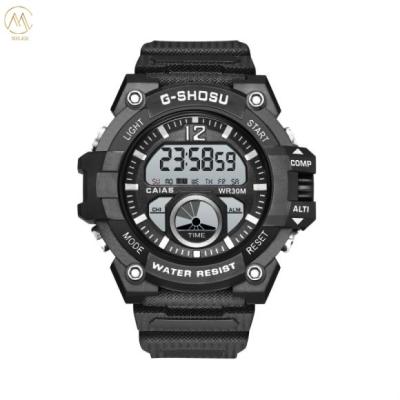 China Battery Powered Digital Sport Watch With Silicone Strap 3ATM Waterproof for sale