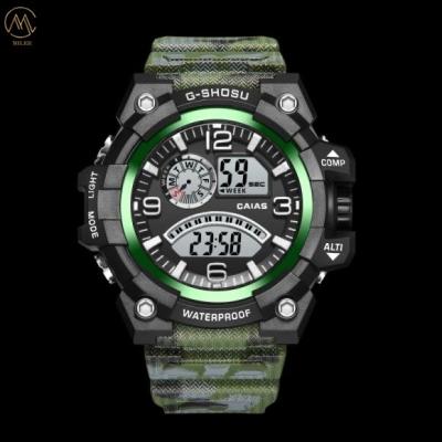 China Multi Functional Digital Sport Watch With Rubber Band 100 Meters Water Resistance for sale