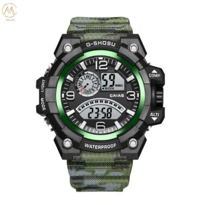 Chine Montres de sport numériques de mode pour hommes avec sangle en silicone Alarme de rétroéclairage de 20 mm de largeur à vendre