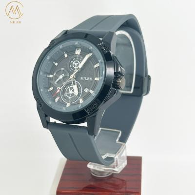 China Custom Logo Minimalist Watch For Men Sport Silicone Waterproof Luminous Quartz Watches Mens Business Calendar Wrist Watches for sale