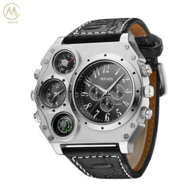 Cina Miler777 Nuovo orologio sportivo uomo Super grande grande quadrante maschile orologio al quarzo termometro decorativo bussola orologio da polso uomo di lusso in vendita