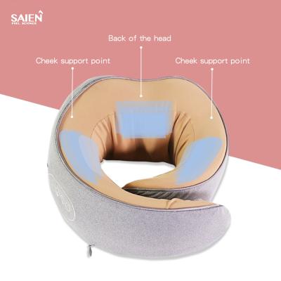 China Hot Selling New Anti-Apnea Amazon Memory Foam Travel Massage Rest Electric Kneading Vibrating Massage Neck Pillows for sale